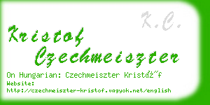 kristof czechmeiszter business card